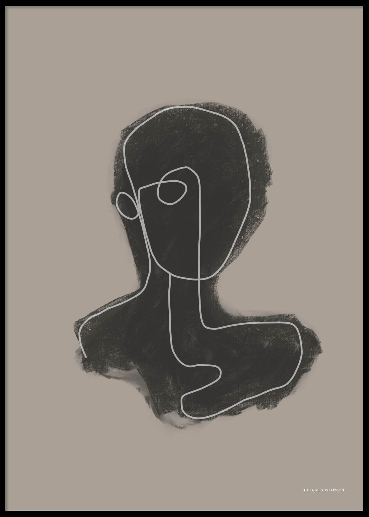 Head drawing 50x70
