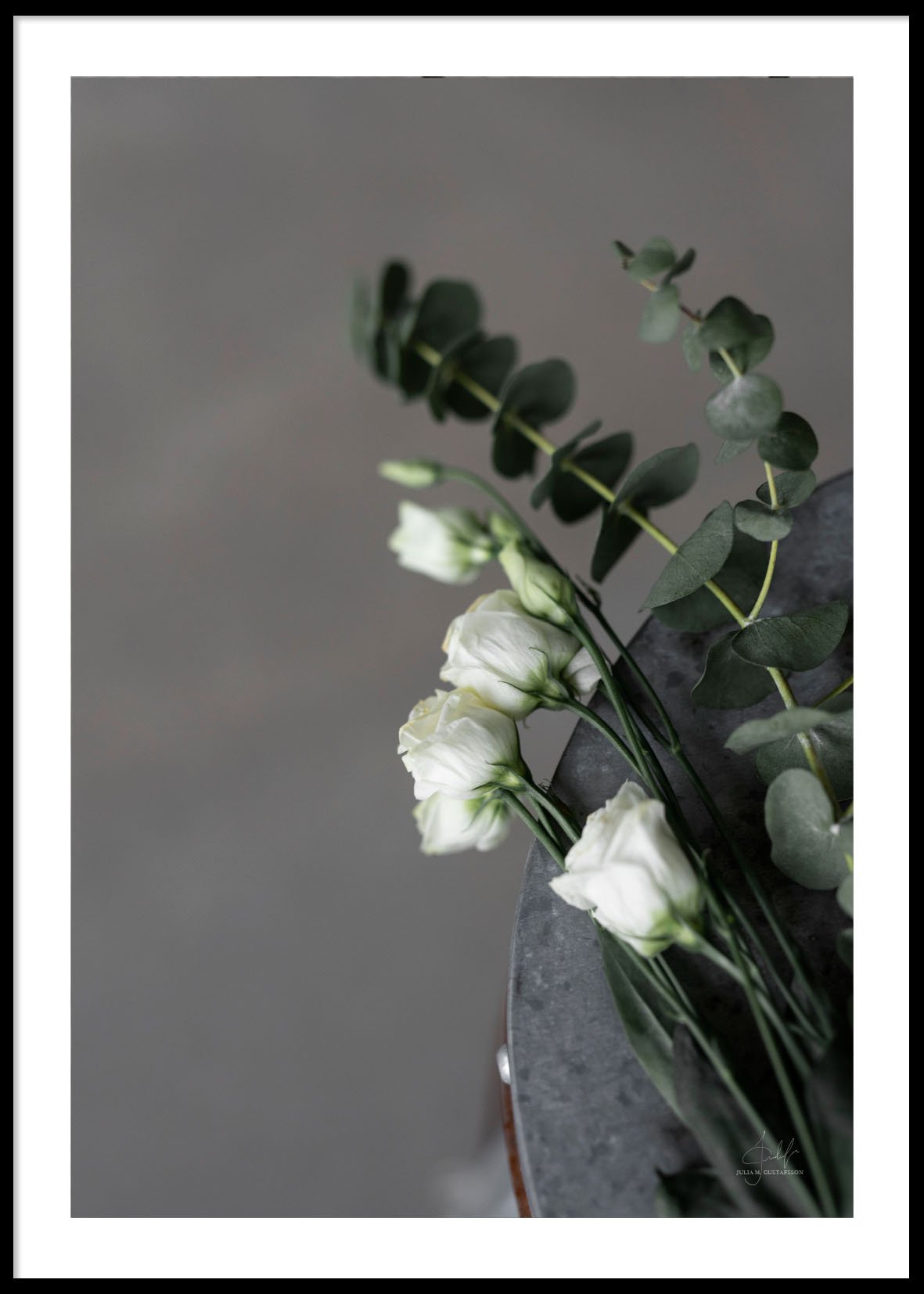 White flowers 50x70